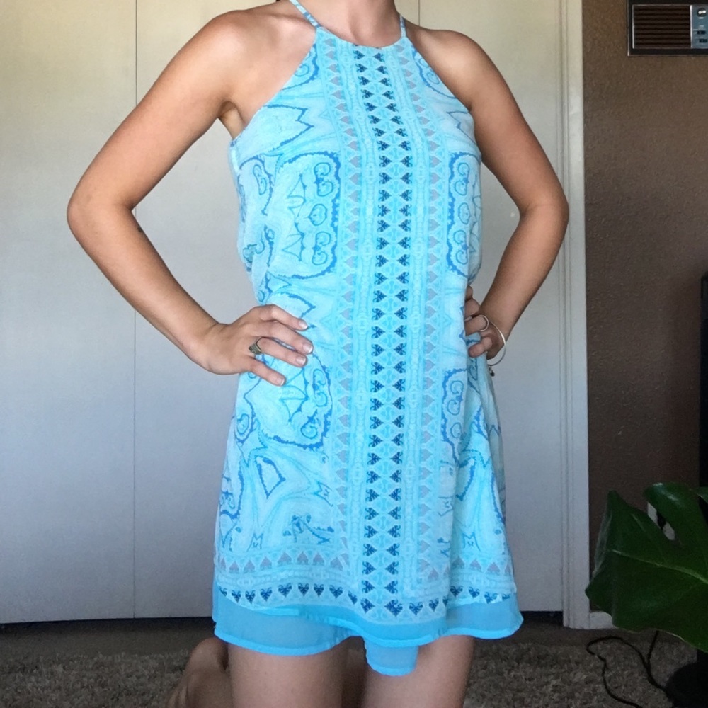 NWT Love Reign As You Wish Turquoise Dress Size S